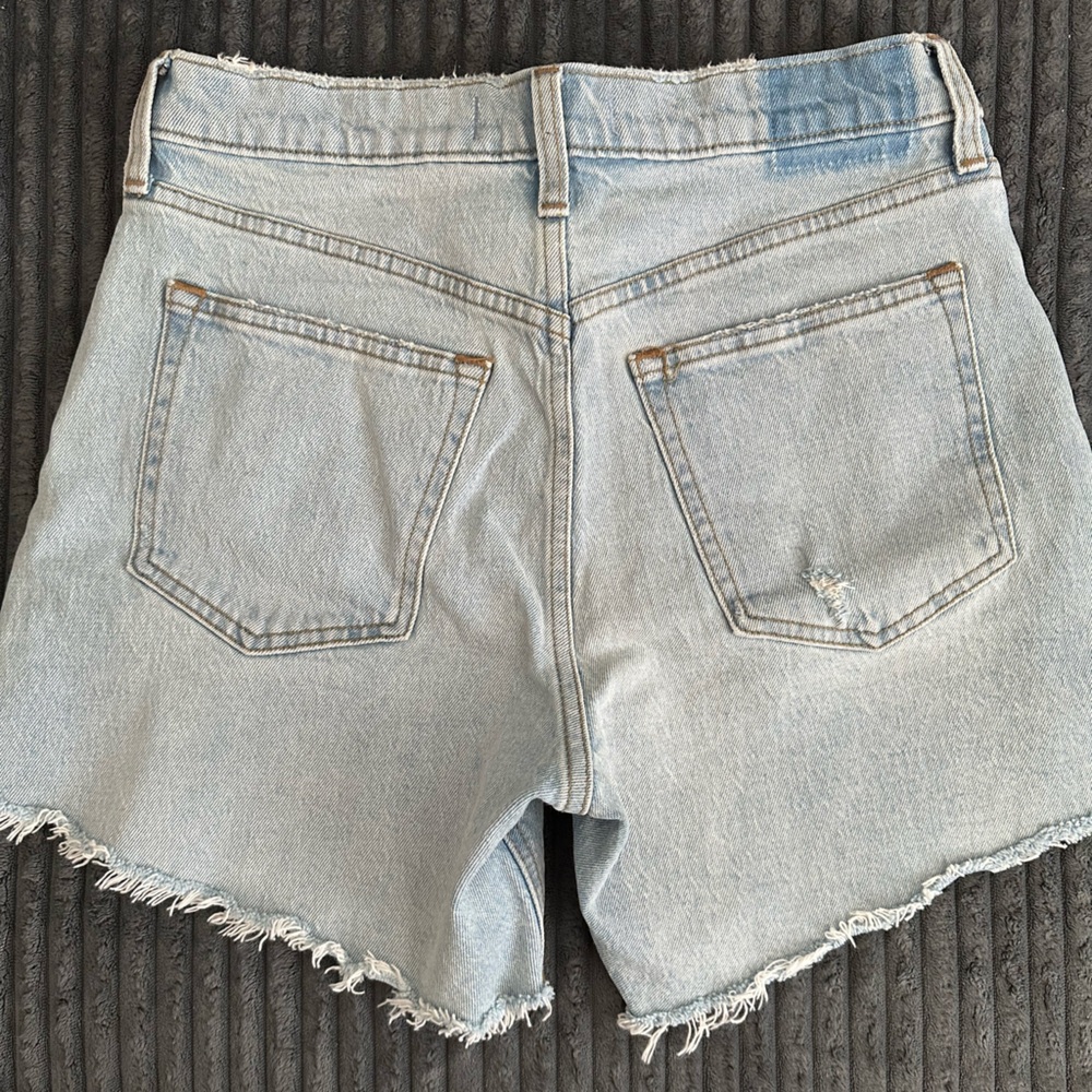 Abercrombie & Fitch Light Blue Denim Cutoff Jean Shorts - Picture 5 of 5